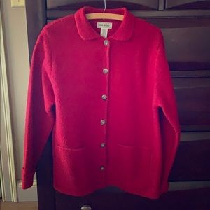 Vintage LLBean boiled wool coat